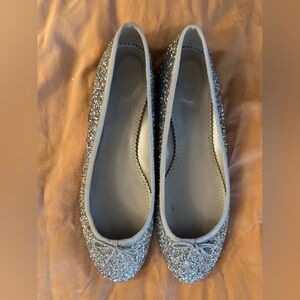 J. Crew Glitter Ballet Flats